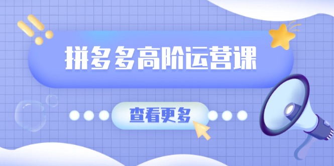 拼多多高阶运营课：极致群爆款玩法，轻付费无尽复制，打造单品爆款之路-云阁资源网
