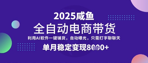 全网首发【闲鱼全自动电商带货】三年磨一剑，一朝露锋芒，单月稳定变现8k+【揭秘】-云阁资源网