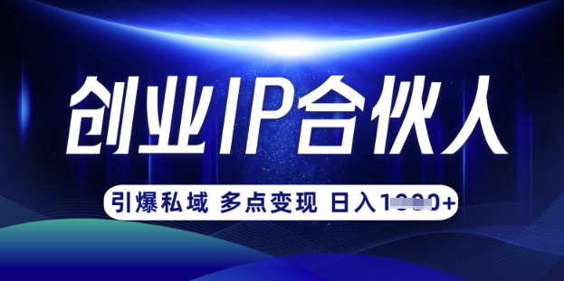 云帆·创业ip合伙人打造3.0，从0到1教你做网创，实现月入过W-云阁资源网