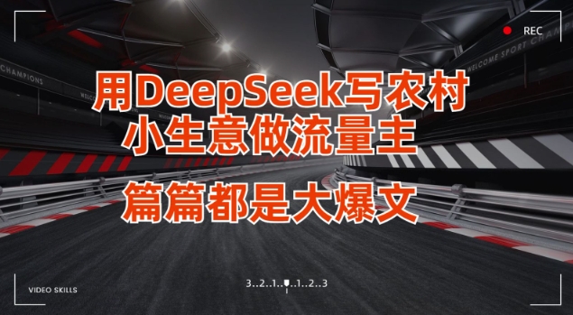 用DeepSeek写小生意做流量主，篇篇都是大爆文-云阁资源网