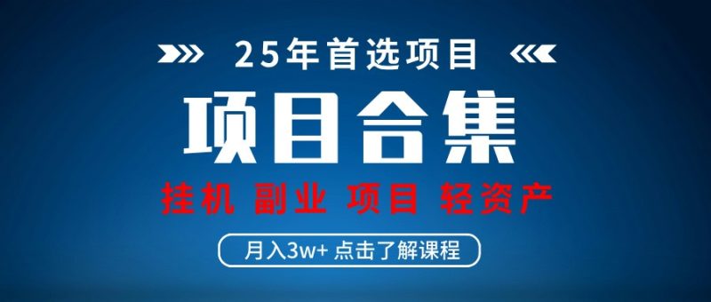 实操项目合集 挂机类型 直播类型 轻资产创业类型 课程分享各项目介绍和原理-云阁资源网