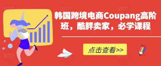 韩国跨境电商Coupang高阶班，酷胖卖家，必学课程-云阁资源网