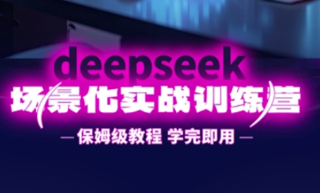 DeepSeek场景化实战训练营，保姆级教程，学完即用，手把手教你用DeepSeek提升效率-云阁资源网