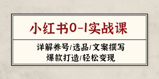 小红书0-1实战课(2023-2025-云阁资源网