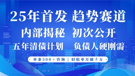 2025年首次公开，真正的事业型赛道，客咨不断，单月轻松破W-云阁资源网