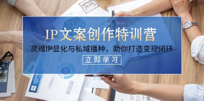 IP文案创作特训营，灵魂IP显化与私域播种，助你打造变现闭环(14节课)-云阁资源网