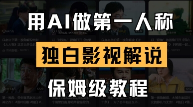用AI做第一人称独白影视解说，手把手教学，保姆级教程-云阁资源网