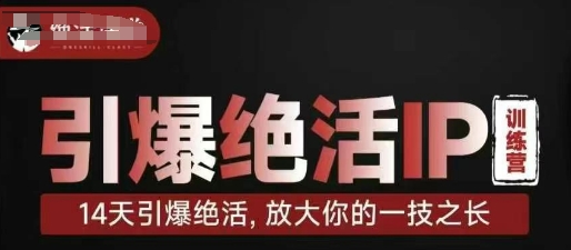 引爆绝活IP训练营，14天引爆绝活，放大你的一技之长-云阁资源网