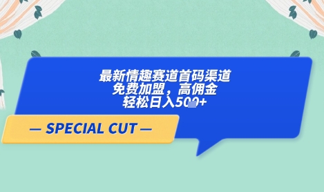 【轻云】最新情趣赛道首码渠道，免费加盟，高佣金，轻松日入5张+-云阁资源网