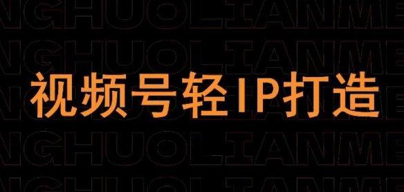 视频号线上课程，视频号轻IP打造-云阁资源网