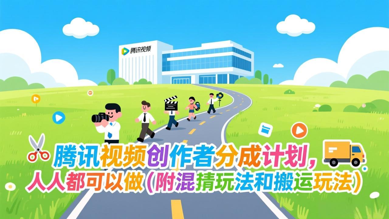 腾讯视频创作者分成计划，人人都可以做(附混剪玩法和搬运玩法-云阁资源网