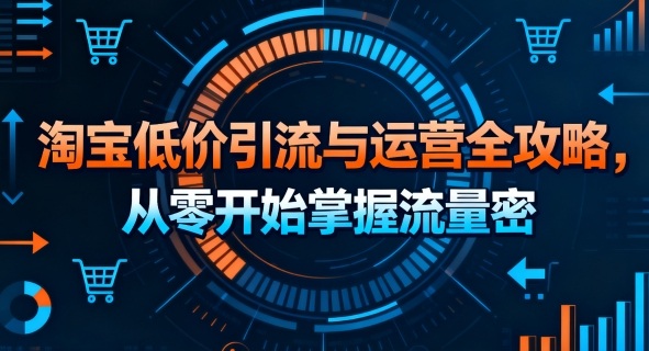 淘宝低价引流与运营全攻略，从零开始掌握流量密码-云阁资源网