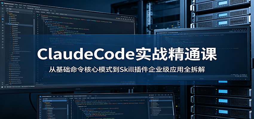 ClaudeCode实战精通课:从基础命令核心模式到Skill插件企业级应用全拆解-云阁资源网