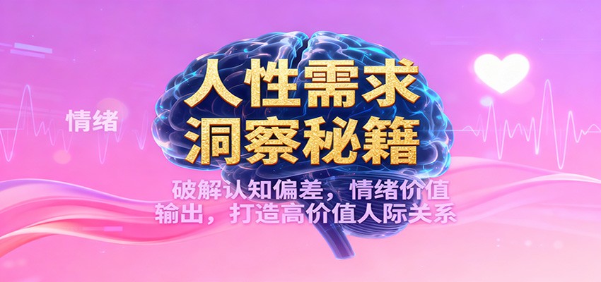 人性需求洞察秘籍,破解认知偏差,情绪价值输出,打造高价值人际关系-云阁资源网