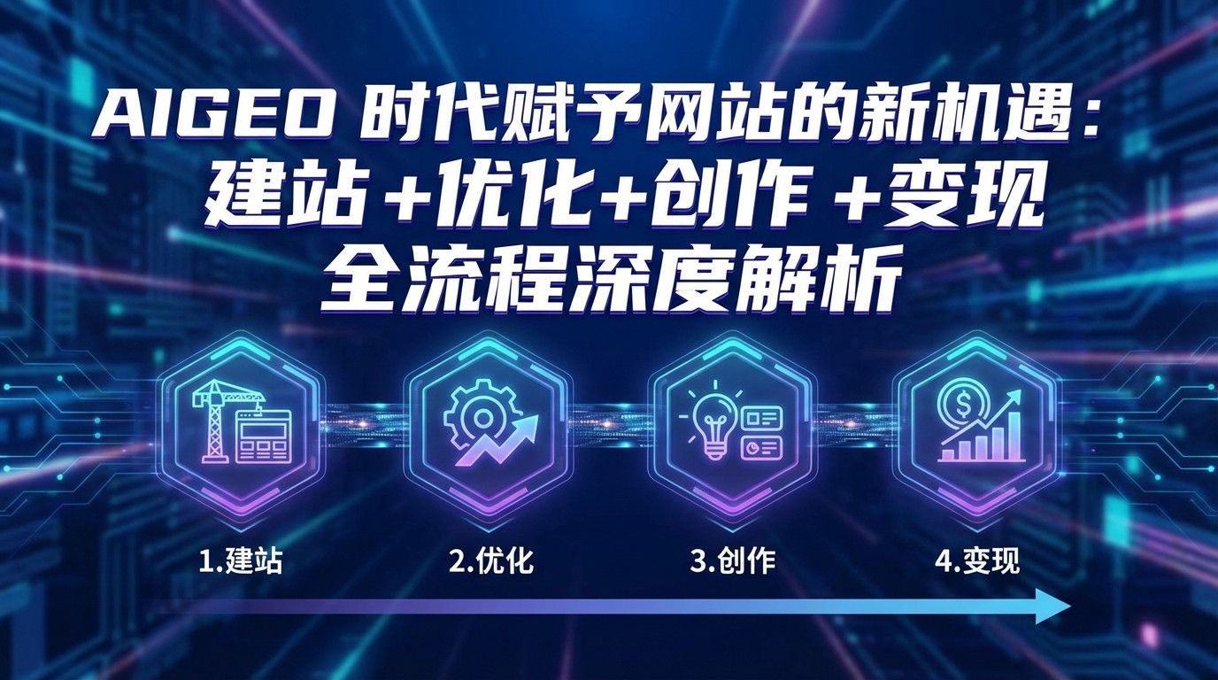 AIGEO+时代赋予网站的新机遇：建站+优化+创作+变现+全流程深度解析-云阁资源网