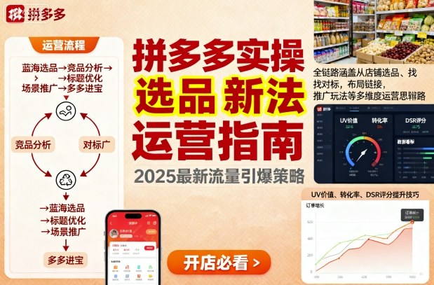 王校长9月12拼多多实操新玩法，全链路涵盖从店铺选品、找对标，布局链接，推广玩法等多维度运营思路-云阁资源网