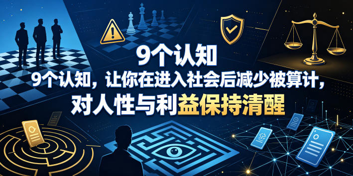 付费文章：9个认知，让你在进入社会后减少被算计，对人性与利益保持清醒-云阁资源网