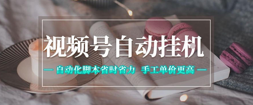 视频号自动挂G项目,自动化脚本省时省力,手工单价更高,日入300+全网最稳【揭秘】-云阁资源网