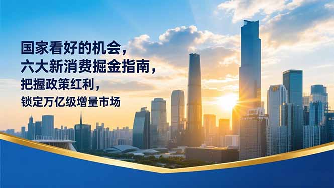 某付费文章：国家看好的机会，六大新消费掘金指南，把握政策红利，锁定万亿级增量市场-云阁资源网