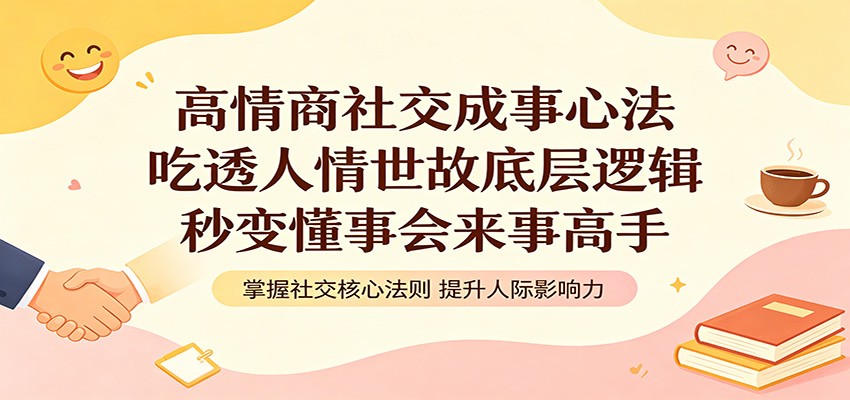 高情商社交成事心法：吃透人情世故底层逻辑，秒变懂事会来事高手-云阁资源网