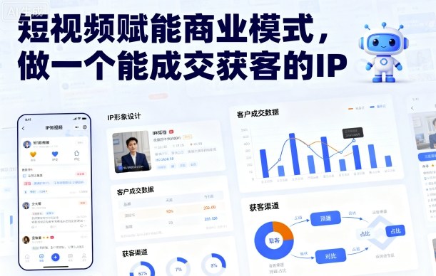 短视频赋能商业模式，做一个能成交获客的IP-云阁资源网