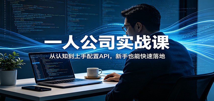 一人公司实战课：从认知到上手配置API，新手也能快速落地-云阁资源网