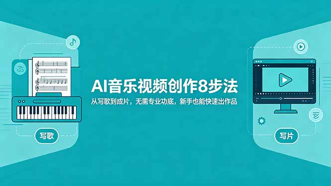 AI音乐视频创作8步法：从写歌到成片，无需专业功底，新手也能快速出作品-云阁资源网