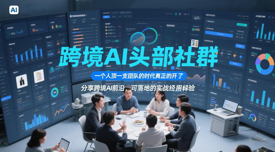 跨境AI头部社群，一个人顶一支团队的时代真正的开始了，分享跨境AI前沿，可落地的实战经验(更新5月11日)-云阁资源网