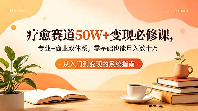疗愈赛道50W+变现必修课，专业+商业双体系，零基础也能月入数十万-云阁资源网
