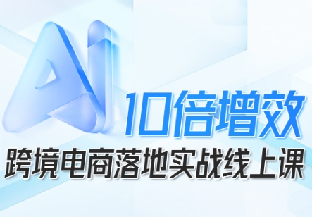 跨境电商10倍增效，跨境电商AI落地实战线上课-云阁资源网