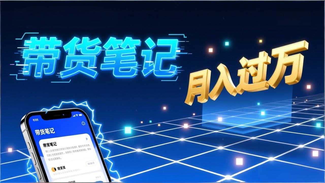 小红书爆款笔记带货实战：拆解封面标题正文全要素，手把手教你单篇笔记带货月入过万-云阁资源网