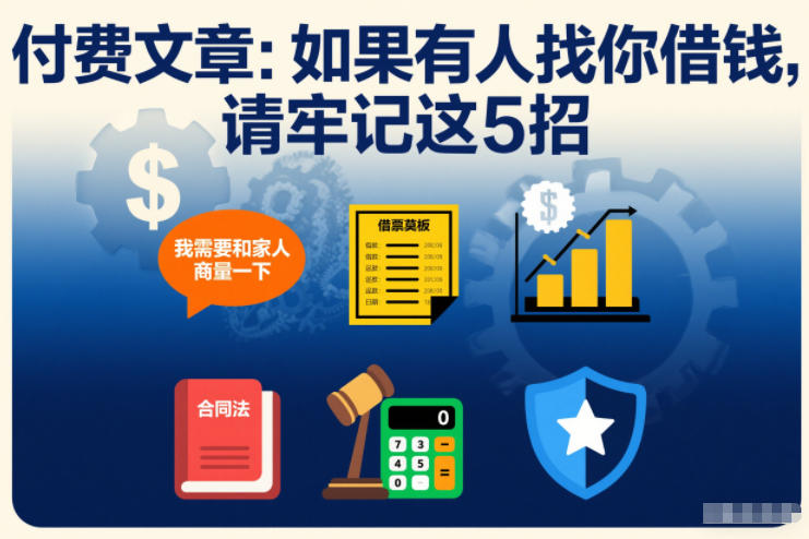 付费文章：如果有人找你借钱，请牢记这5招-云阁资源网