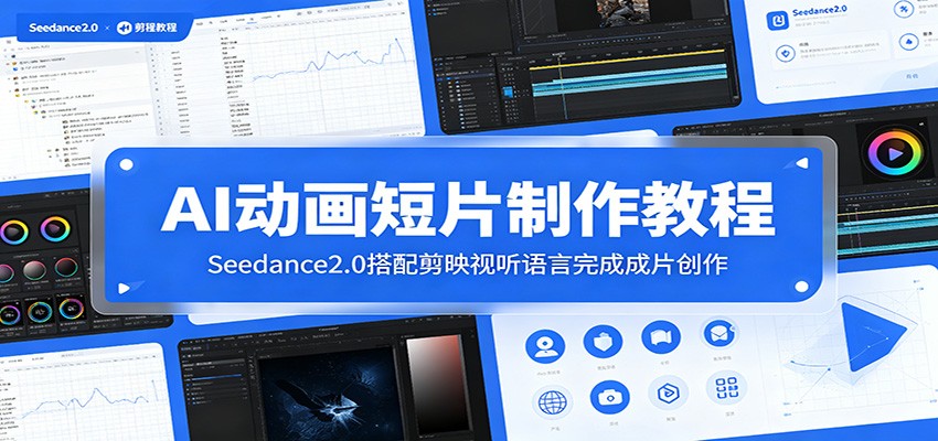 AI动画短片制作教程：Seedance2.0搭配剪映视听语言完成成片创作-云阁资源网