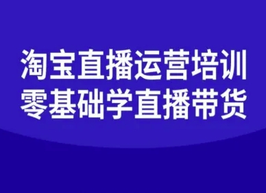 淘宝直播运营培训-零基础学会直播卖货-云阁资源网