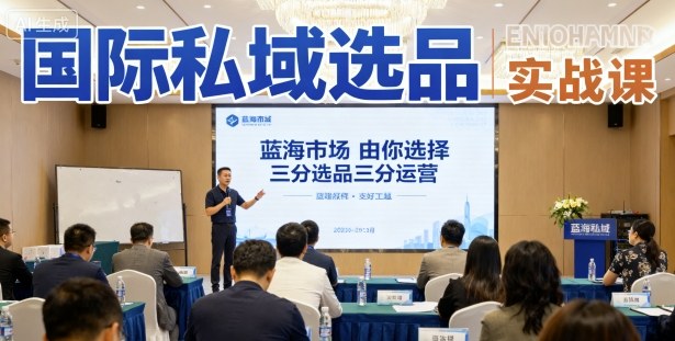 国际私域选品实战课，蓝海市场由你选择，七分选品三分运营-云阁资源网