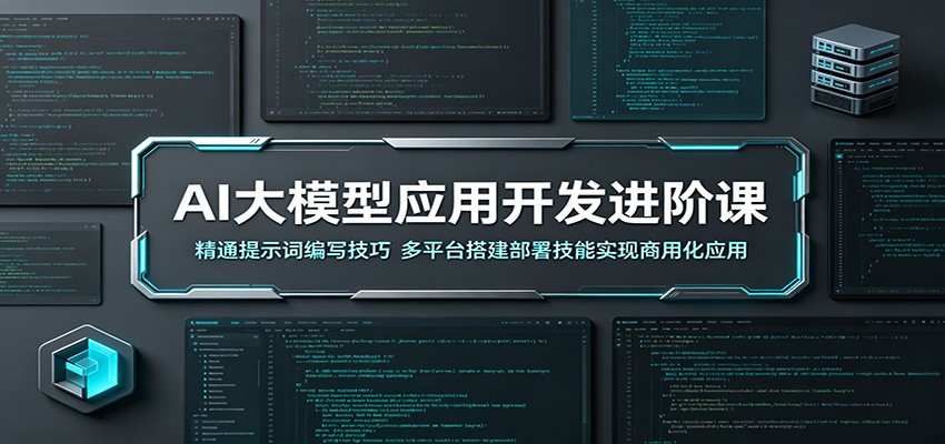 AI大模型应用开发进阶课:精通提示词编写技巧,多平台搭建部署技能实现商用化应用-云阁资源网
