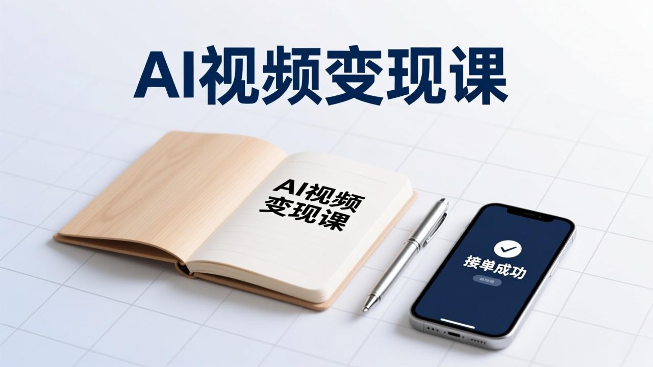 AI视频变现课，学完即可创作短片、接商单，实现副业增收，单项目报价可达千元-云阁资源网