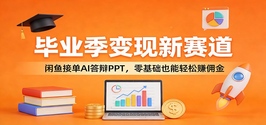 毕业季变现新赛道：闲鱼接单AI答辩PPT，零基础也能轻松赚佣金-云阁资源网