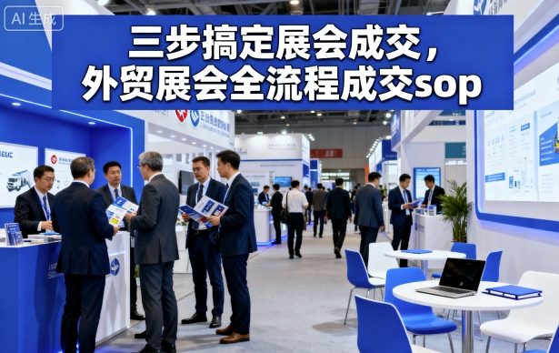 三步搞定展会成交，外贸展会全流程成交sop-云阁资源网