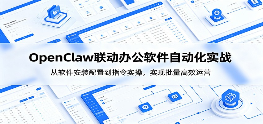 OpenClaw自动化实操课：从软件安装配置到指令实操，实现批量高效运营-云阁资源网