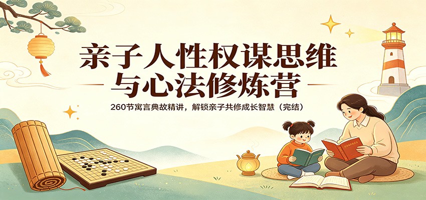 亲子人性权谋思维与心法修炼营：260节寓言典故精讲，解锁亲子共修成长智慧(完结)-云阁资源网