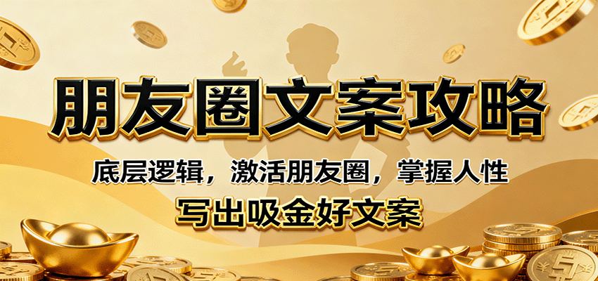 朋友圈文案攻略：底层逻辑，激活朋友圈，掌握人性，写出吸金好文案-云阁资源网