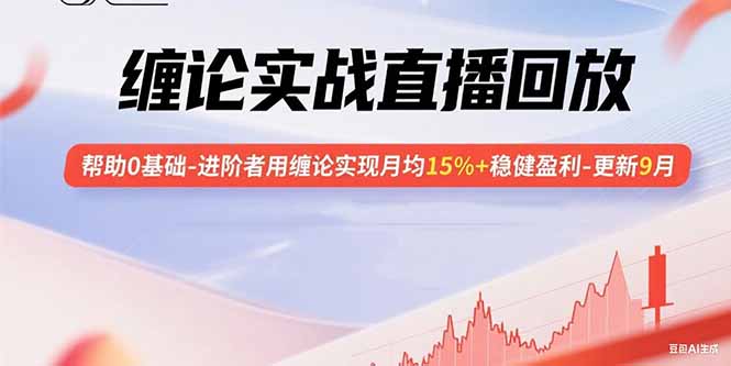 缠论实战直播回放：帮助0基础-进阶者用缠论实现月均15%+稳健盈利-更新9月-云阁资源网