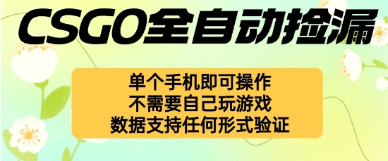 自动挂G捡漏，不用自己挂G不用玩游戏，一个手机即可操作，新手小白轻松月入1W+【揭秘】-云阁资源网