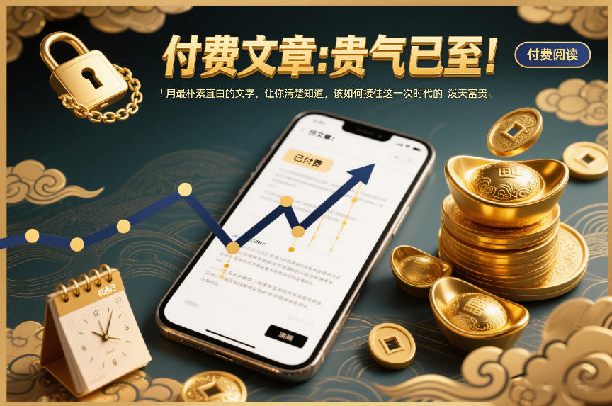 付费文章：贵气已至！用最朴素直白的文字，让你清楚知道，该如何接住这一次时代的泼天富贵-云阁资源网