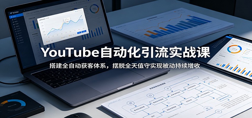 YouTube自动化引流实战课：搭建全自动获客体系，摆脱全天值守实现被动持续增收-云阁资源网