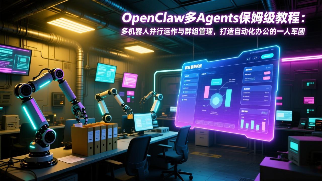OpenClaw多Agents保姆级教程：多机器人并行运作与群组管理，打造自动化办公的一人军团-云阁资源网