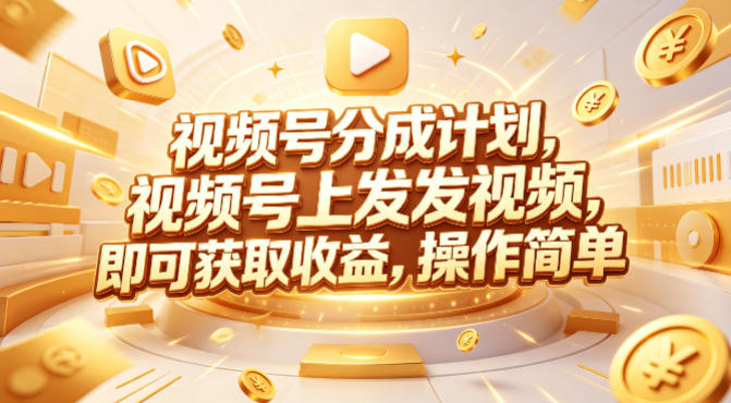 视频号分成计划，599元众筹的Red团队课程，视频号上发发视频，即可获取收益，操作简单-云阁资源网
