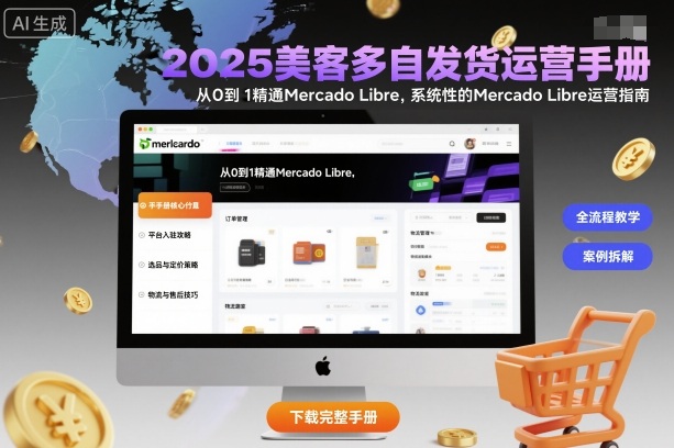 2025美客多自发货运营手册：从0到1精通Mercado Libre，系统性的Mercado Libre运营指南-云阁资源网