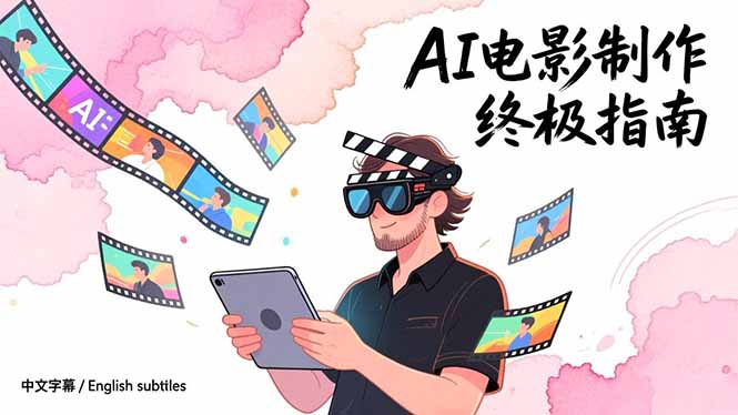 AI电影制作终极指南：从创意到成片，系统掌握智能影视全流程实战课(中英字幕-云阁资源网